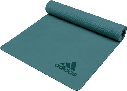 Adidas Premium 5mm Yoga Mat Fitness Gym Exercise Pilates Workout Non Slip Pad